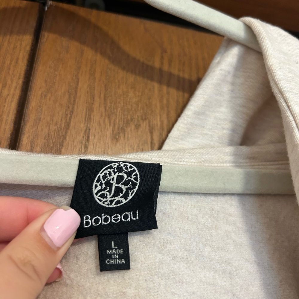Bobeau Open-Front Oversized Cardigan - Picture 5 of 6
